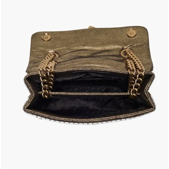 Kurt Geiger Metallic Grid Shoulder Bag W/Dust Bag NWT - Picture 9 of 16